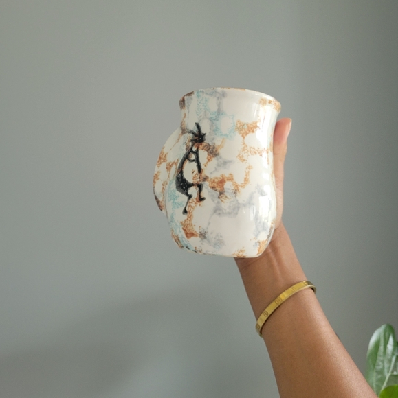 NEHER 2004 Kokopelli Handwarmer Coffee Mug Coffee Cup - Picture 1 of 6